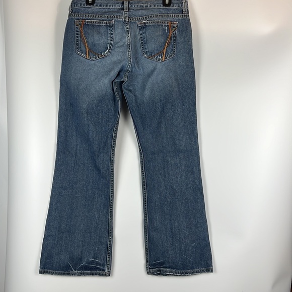 Aeropostale Long Distressed Low Rise Flared Jeans Sz: 9/10S - Picture 2 of 10